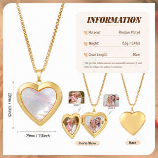 Custom Photo Open and Close Album Necklace