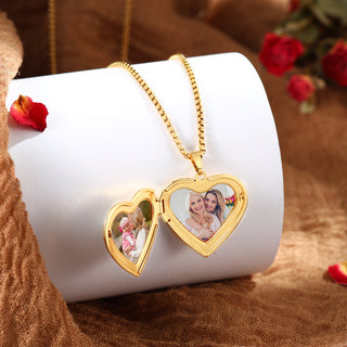 Custom Photo Open and Close Album Necklace
