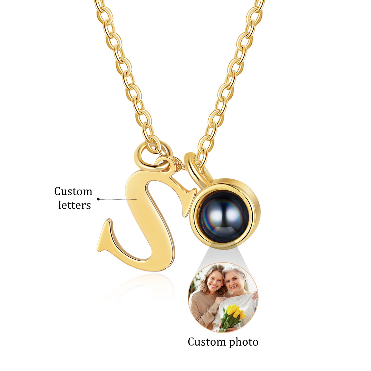 Custom Photo Projection Necklace