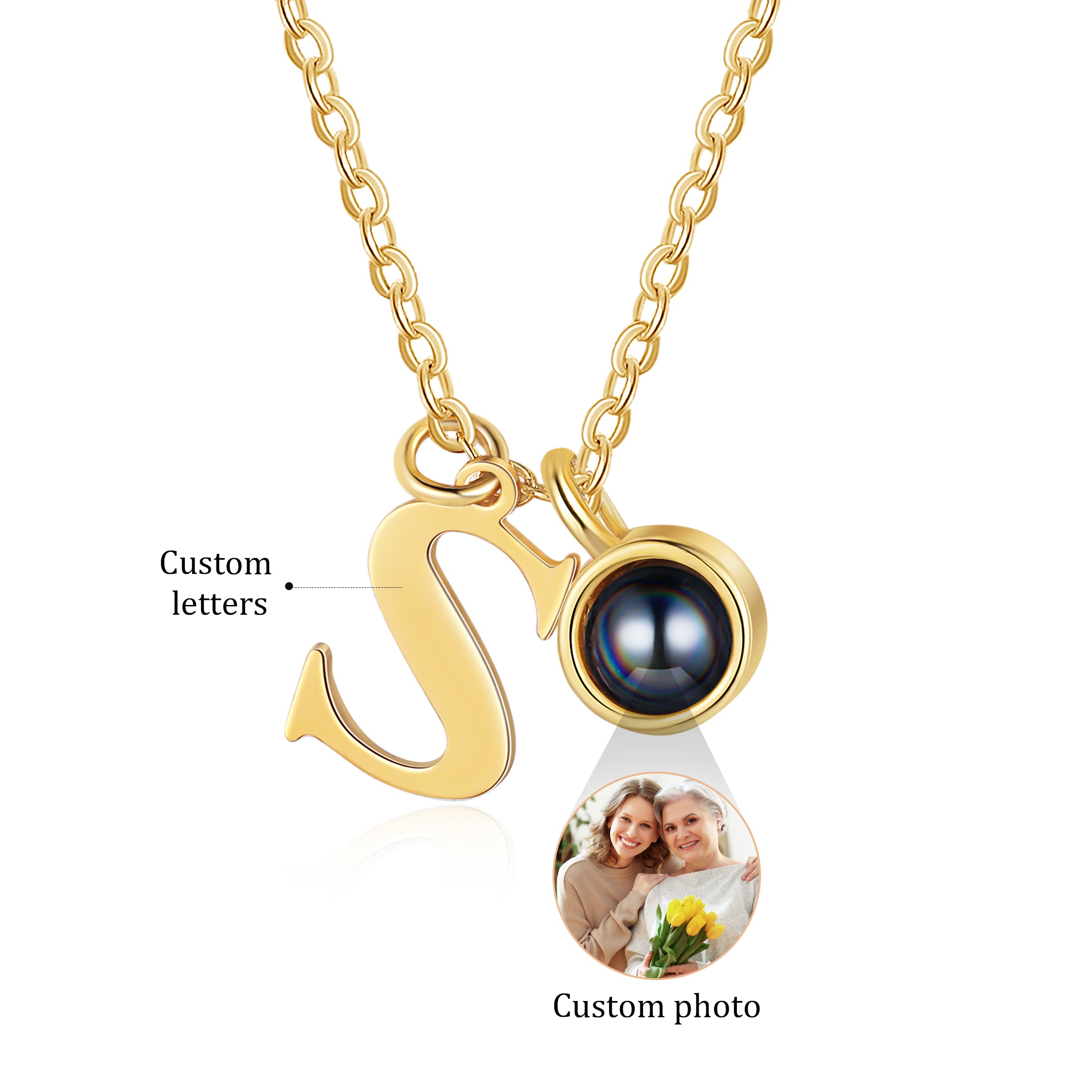 Custom Photo Projection Necklace