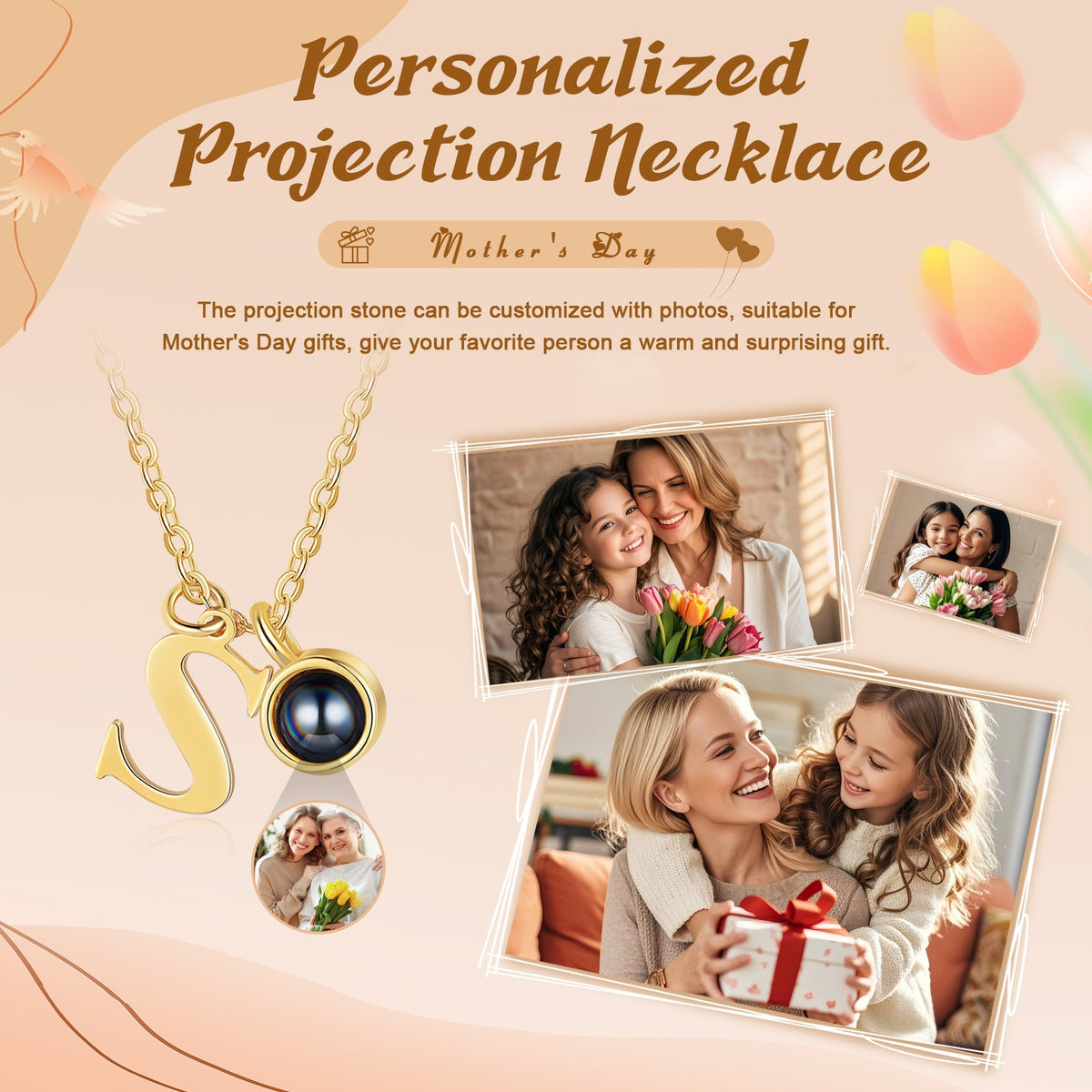 Custom Photo Projection Necklace