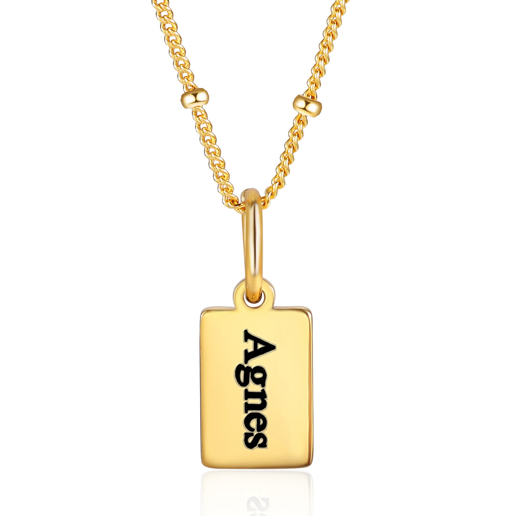 Custom Name Engraved Necklace