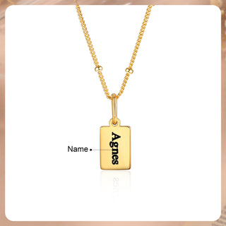 Custom Name Engraved Necklace