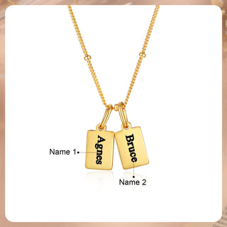 Custom Name Engraved Necklace