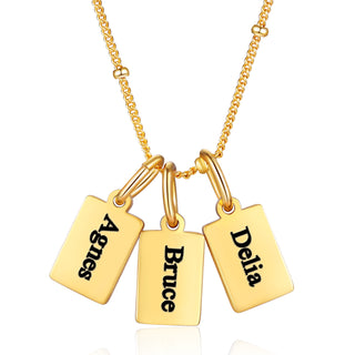 Custom Name Engraved Necklace