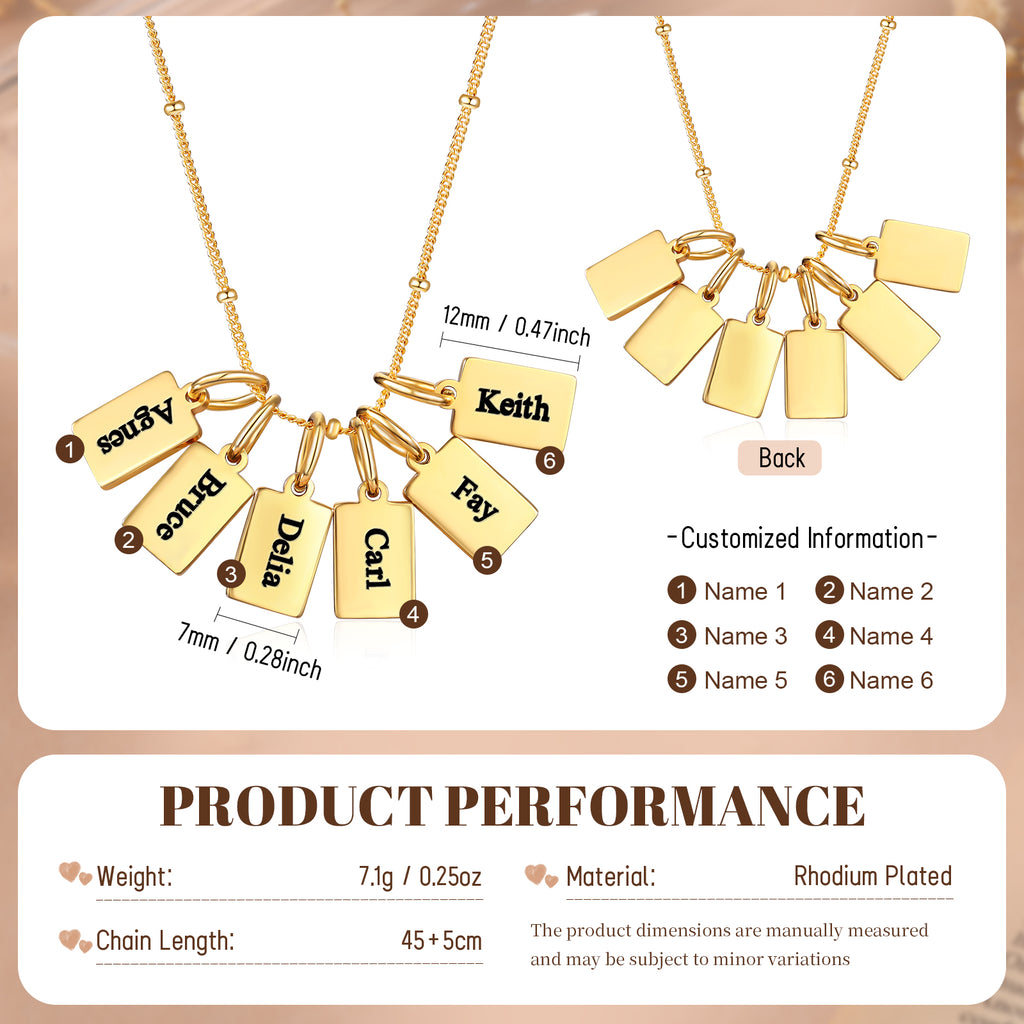 Custom Name Engraved Necklace