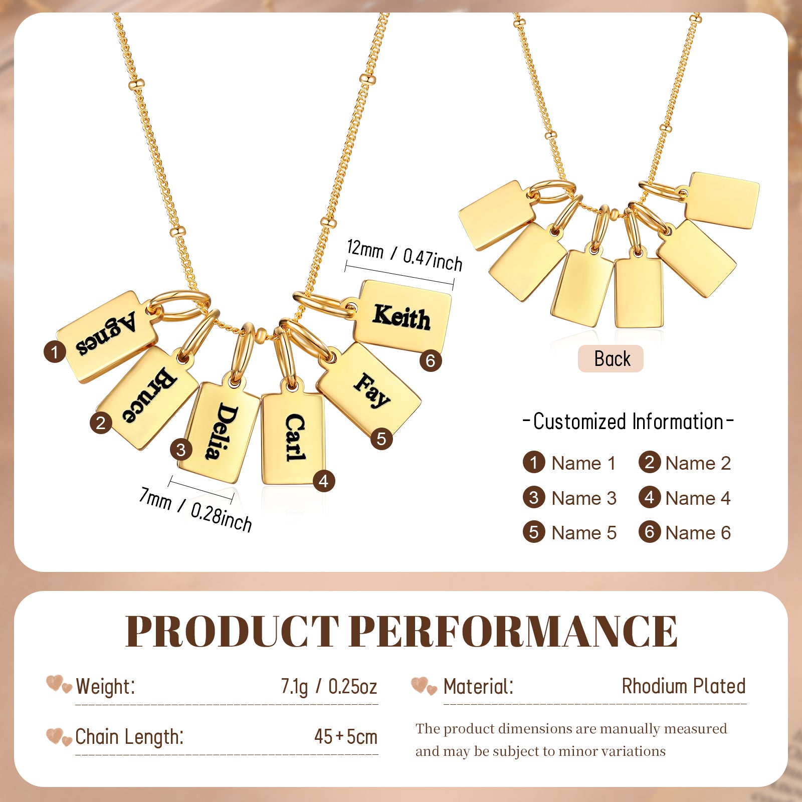 Custom Name Engraved Necklace