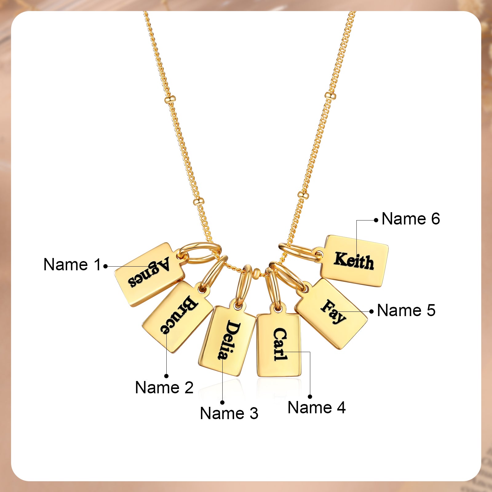 Custom Name Engraved Necklace