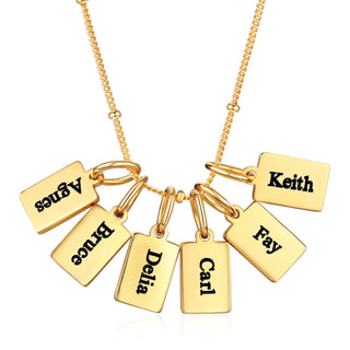 Custom Name Engraved Necklace