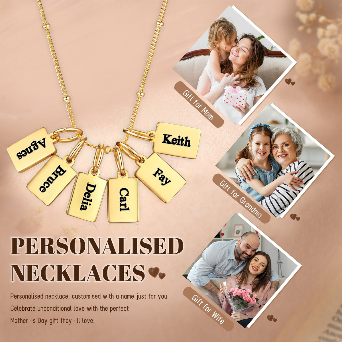 Custom Name Engraved Necklace