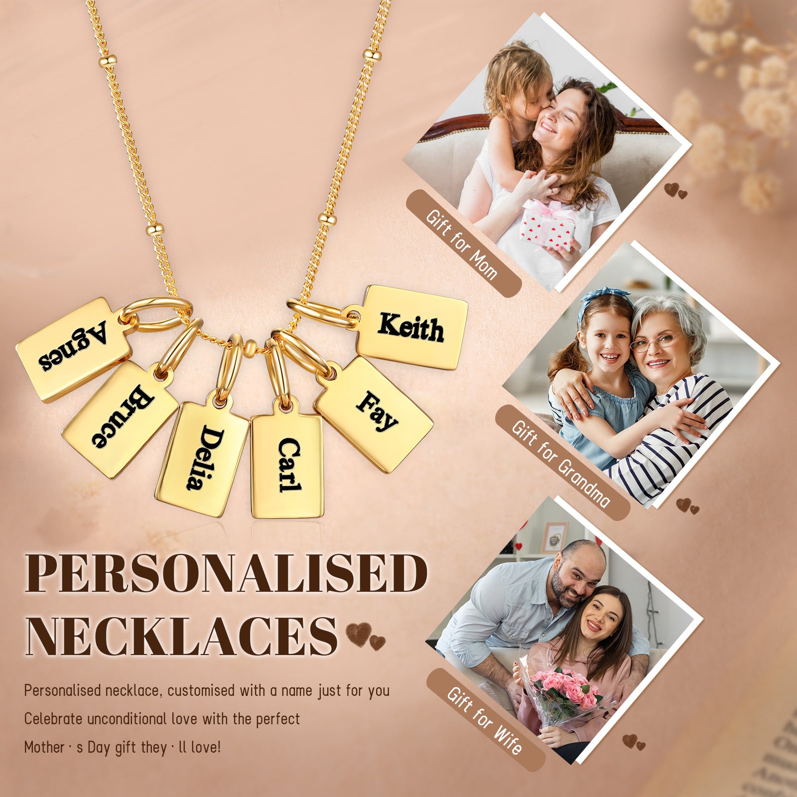Custom Name Engraved Necklace