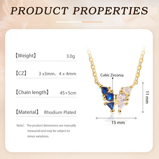 Custom Birthstone Butterfly Necklace