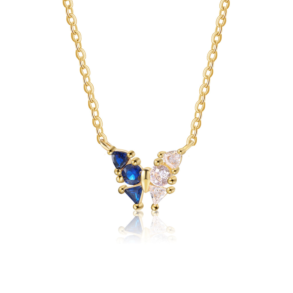 Custom Birthstone Butterfly Necklace