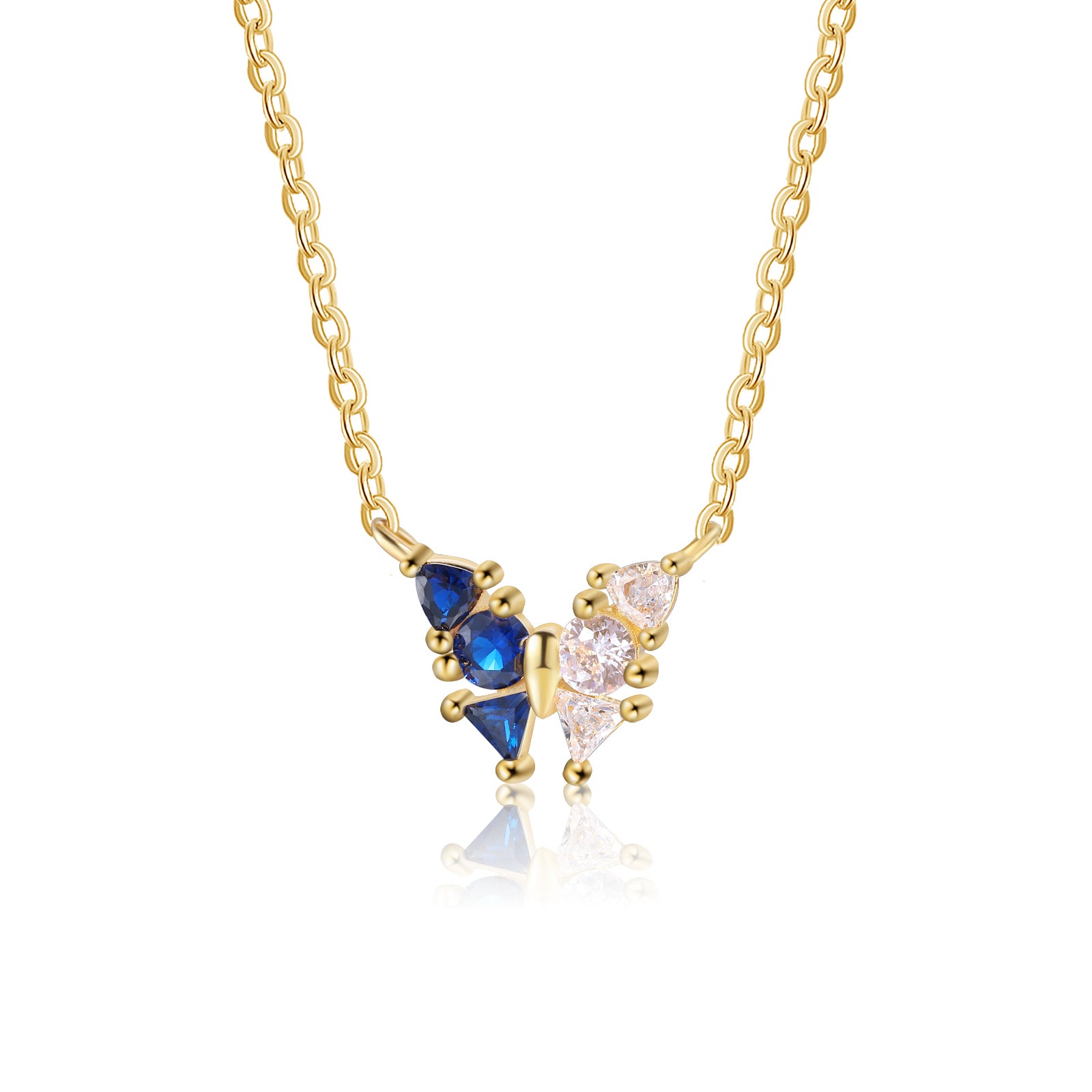 Custom Birthstone Butterfly Necklace