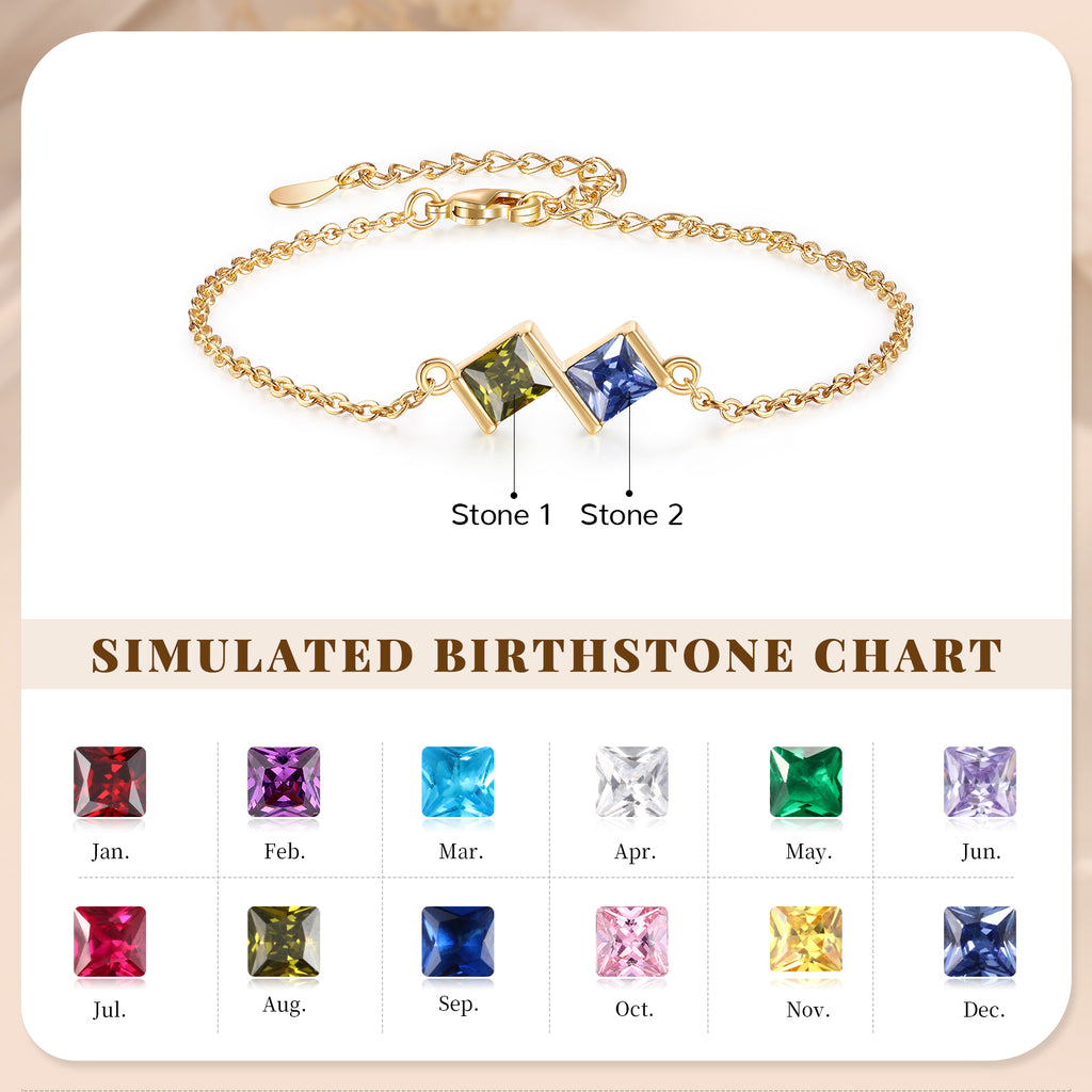Custom Birthstone Bracelet