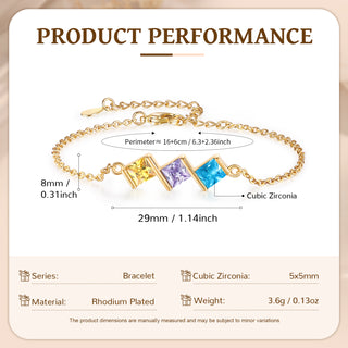 Custom Birthstone Bracelet