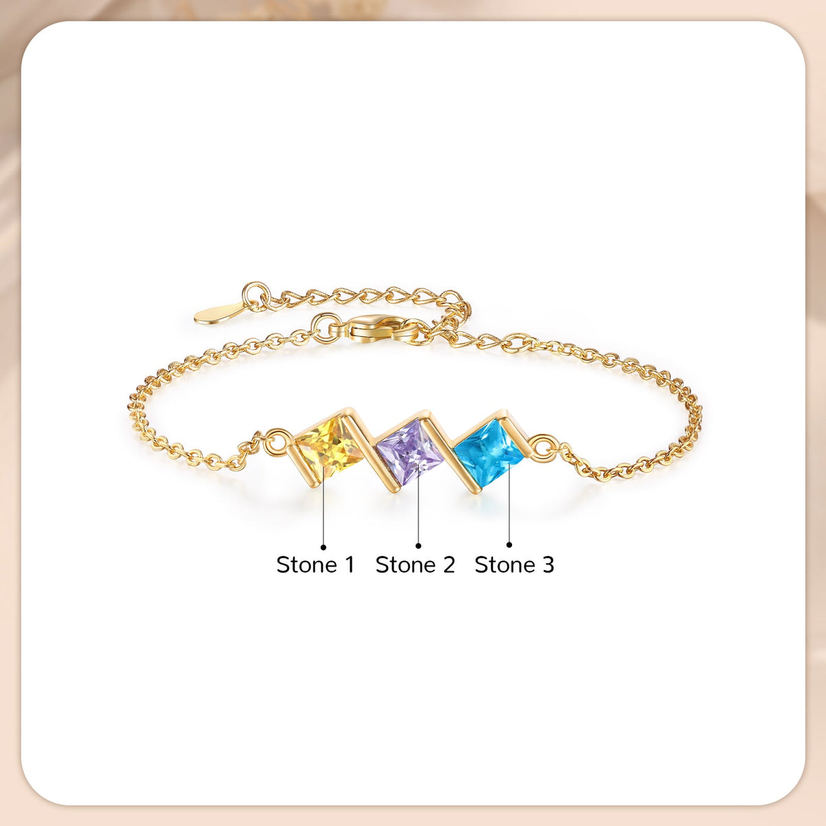 Custom Birthstone Bracelet