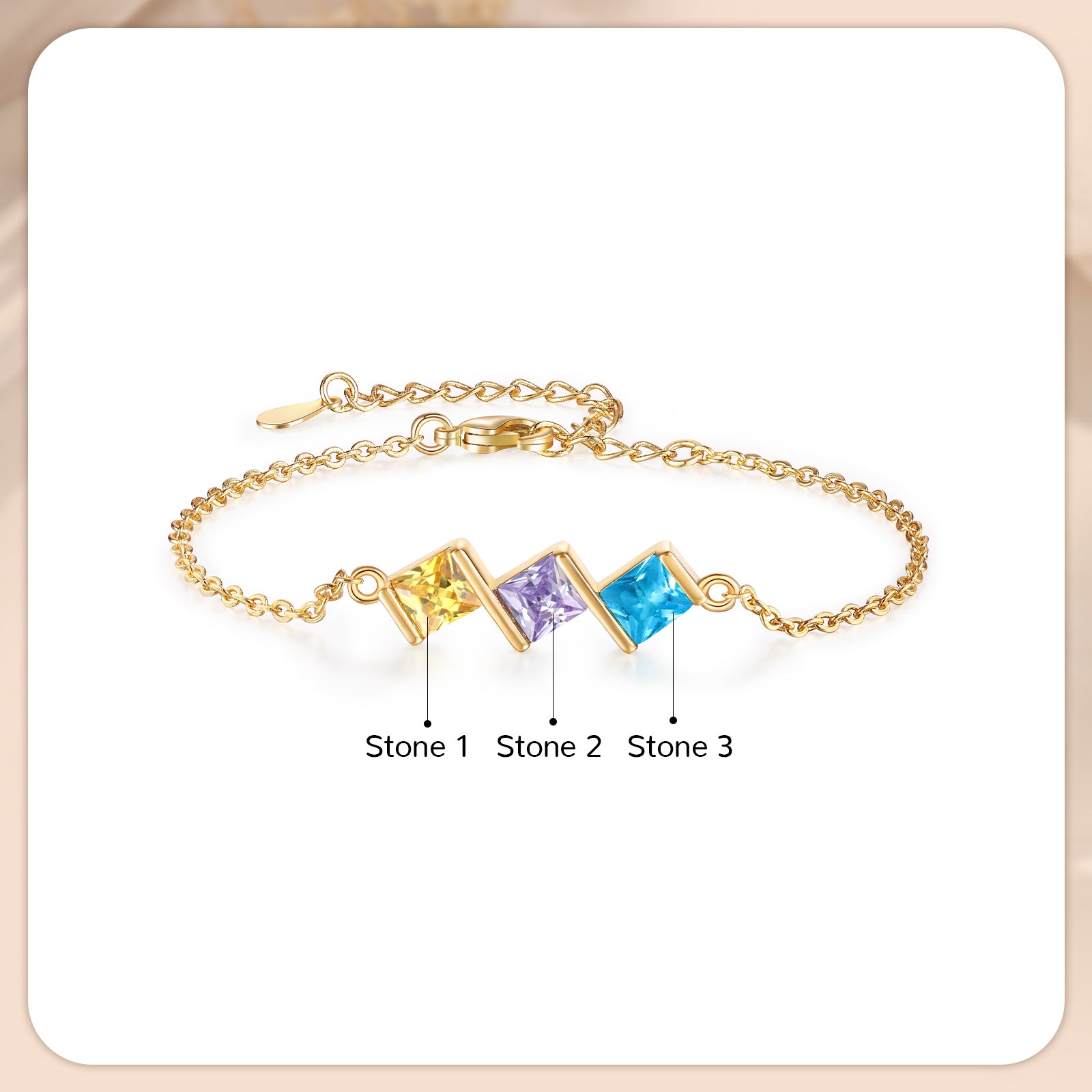 Custom Birthstone Bracelet