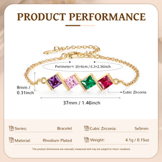 Custom Birthstone Bracelet