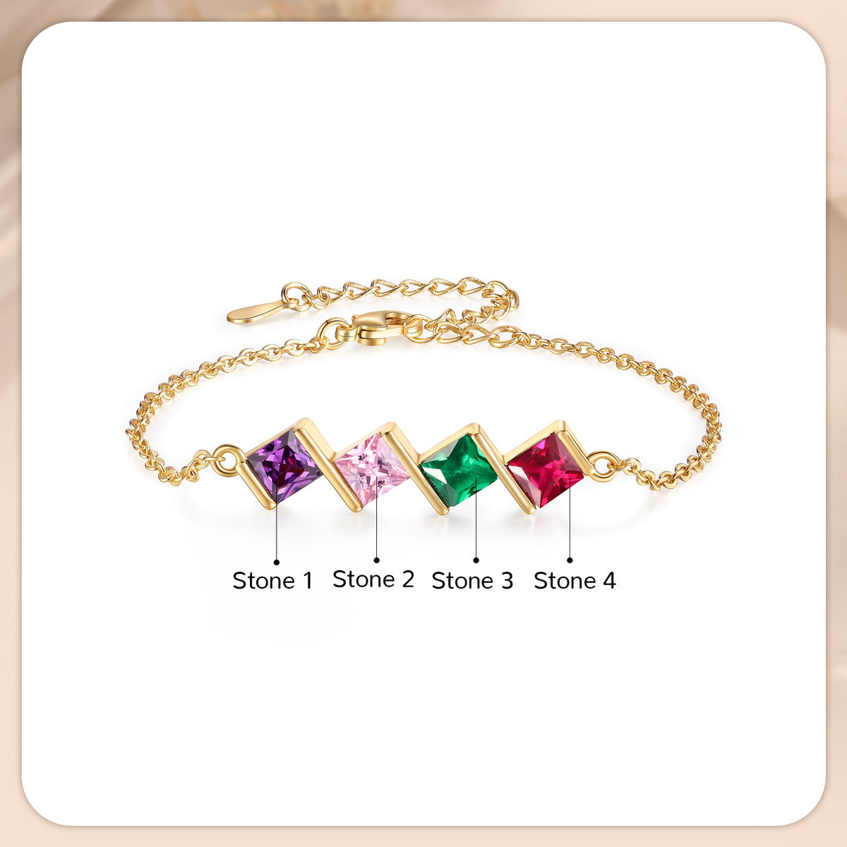 Custom Birthstone Bracelet