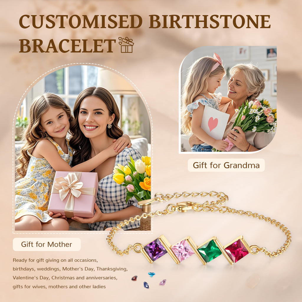 Custom Birthstone Bracelet