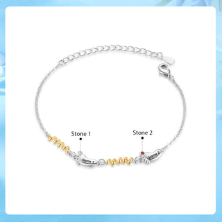 Custom Birthstone Foot Bracelet