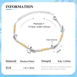 Custom Birthstone Foot Bracelet