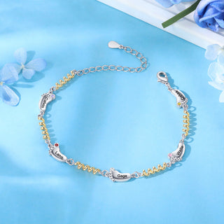 Custom Birthstone Foot Bracelet