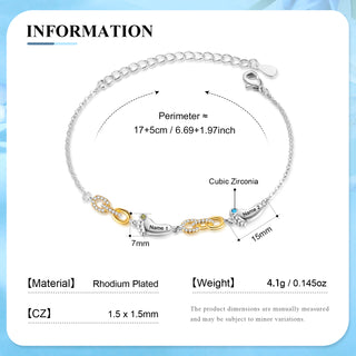 Custom Birthstone Foot Bracelet