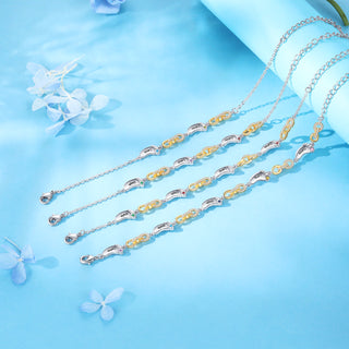 Custom Birthstone Foot Bracelet