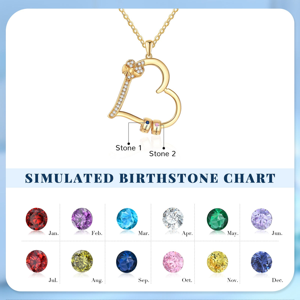 Custom Birthstone Necklace