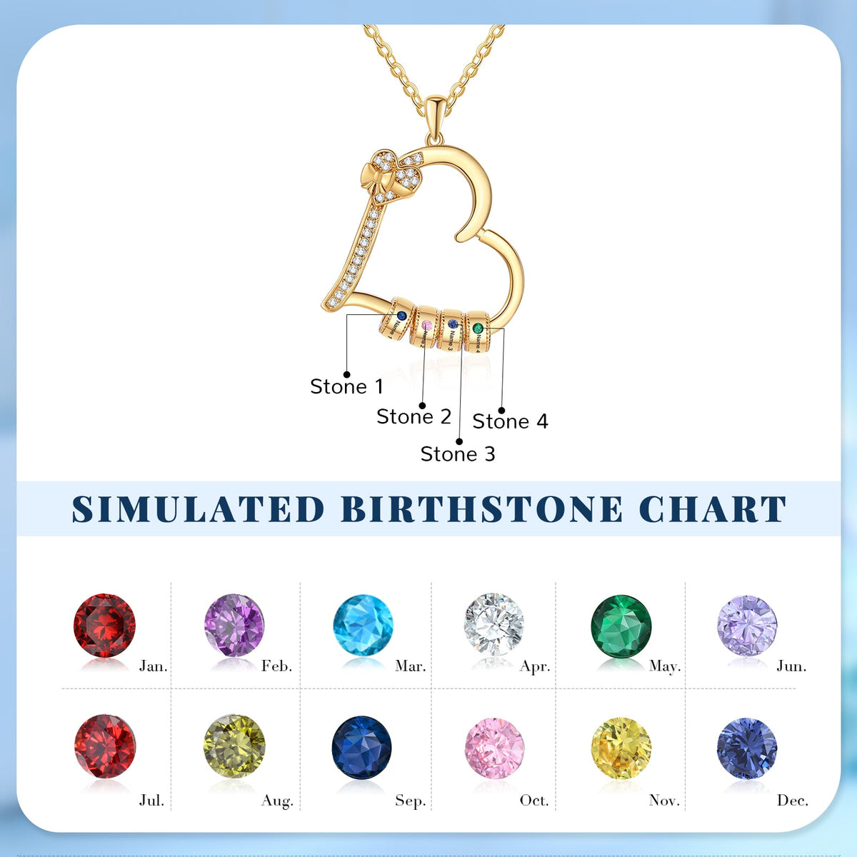 Custom Birthstone Necklace