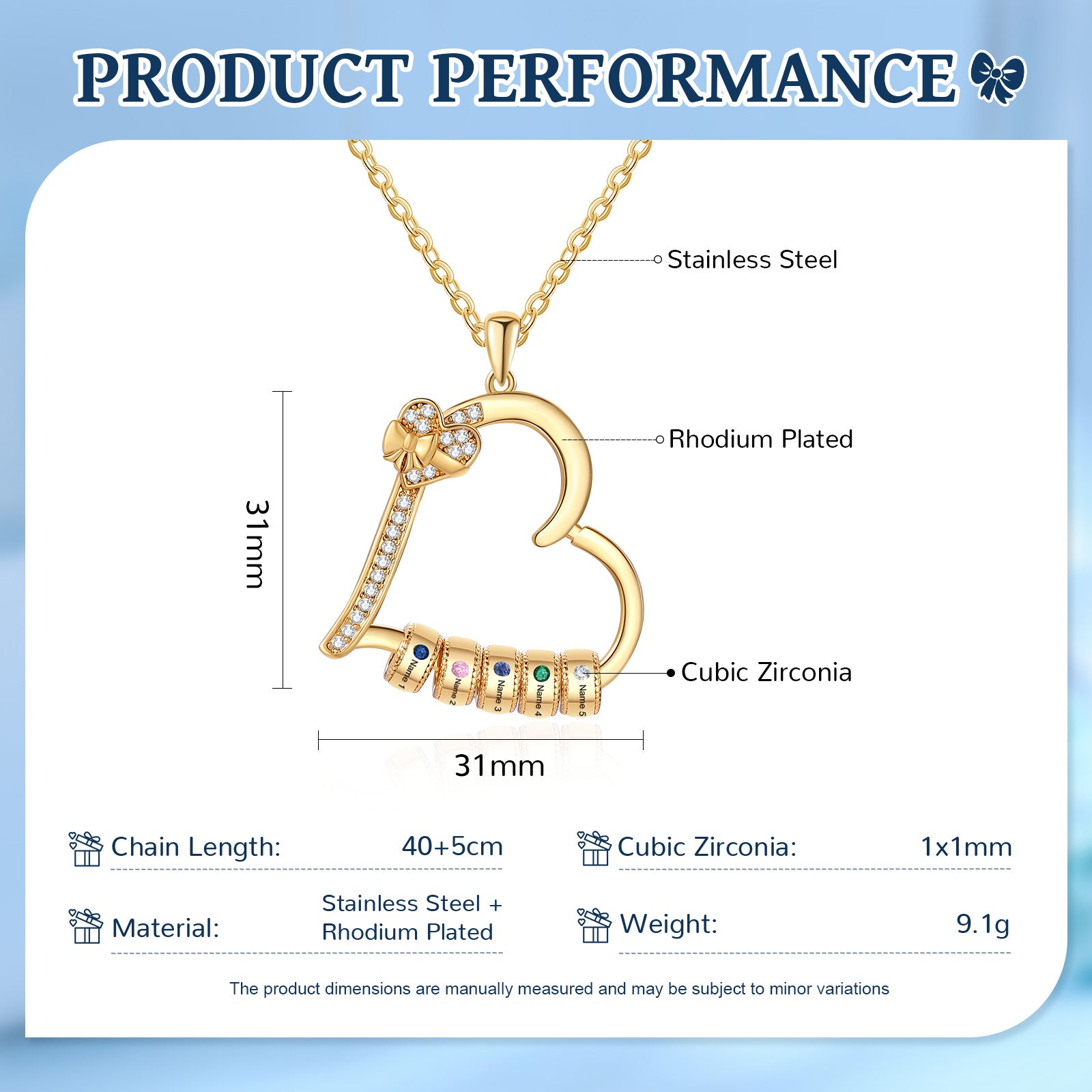 Custom Birthstone Necklace