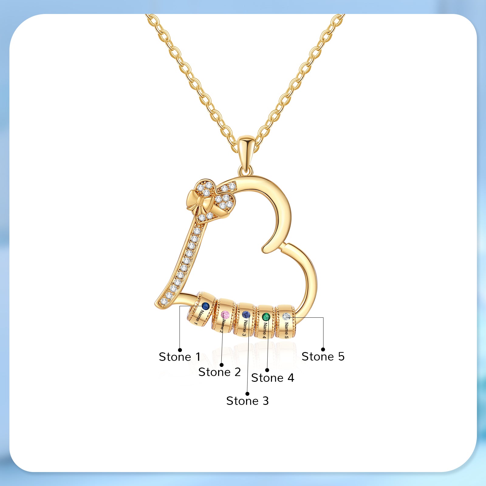 Custom Birthstone Necklace