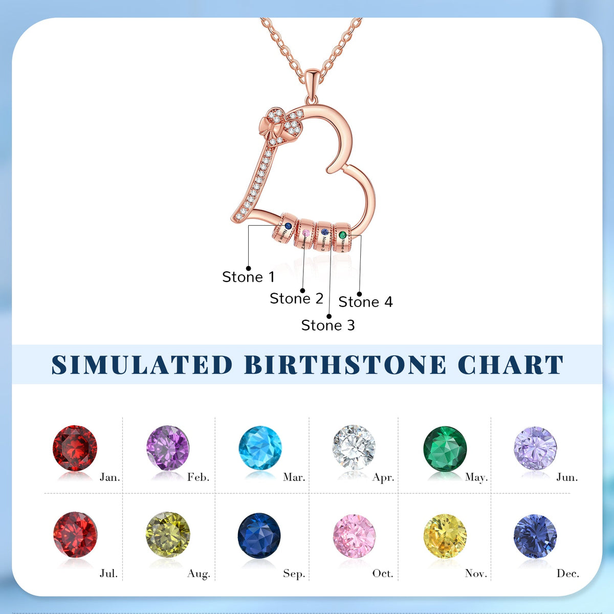 Custom Birthstone Necklace