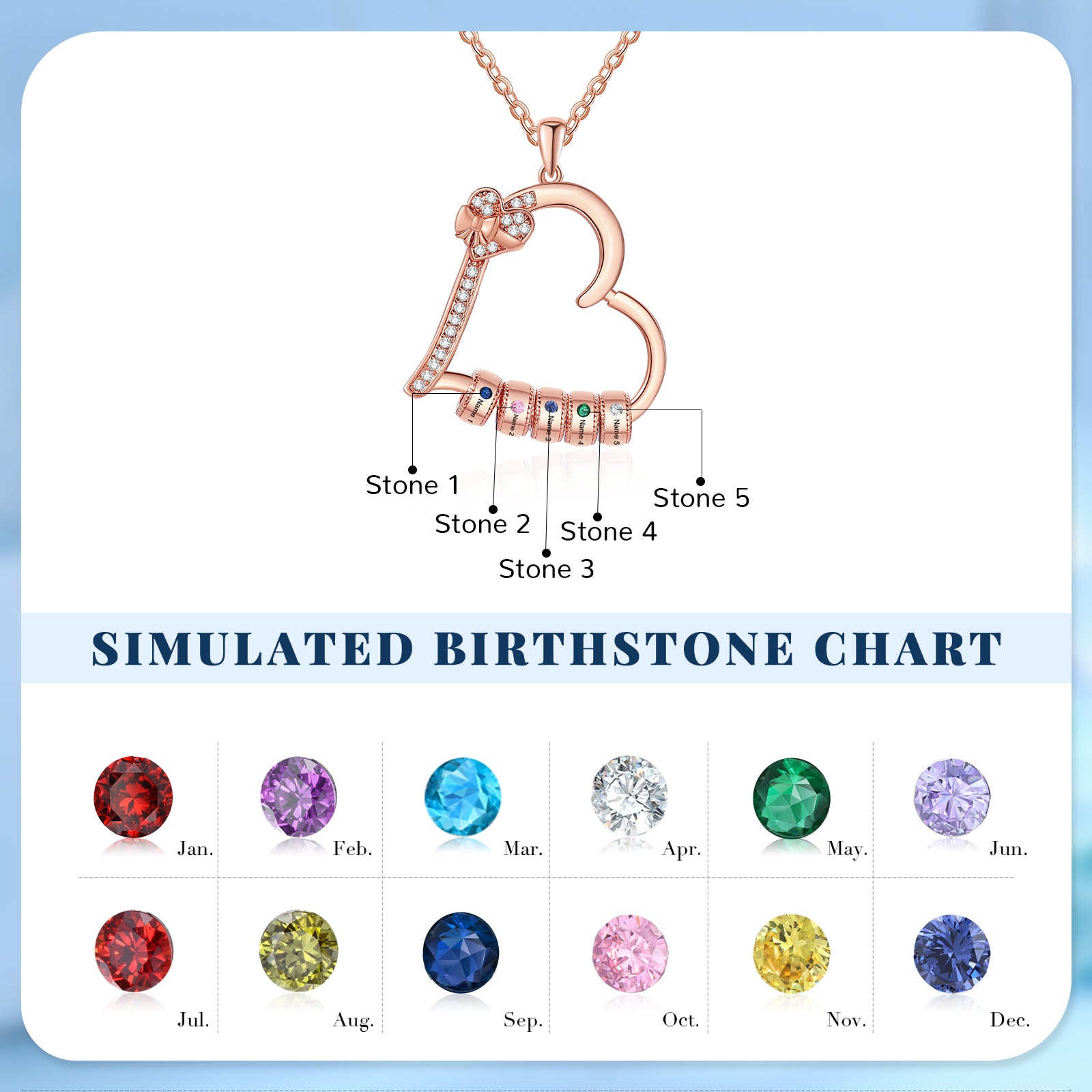 Custom Birthstone Necklace