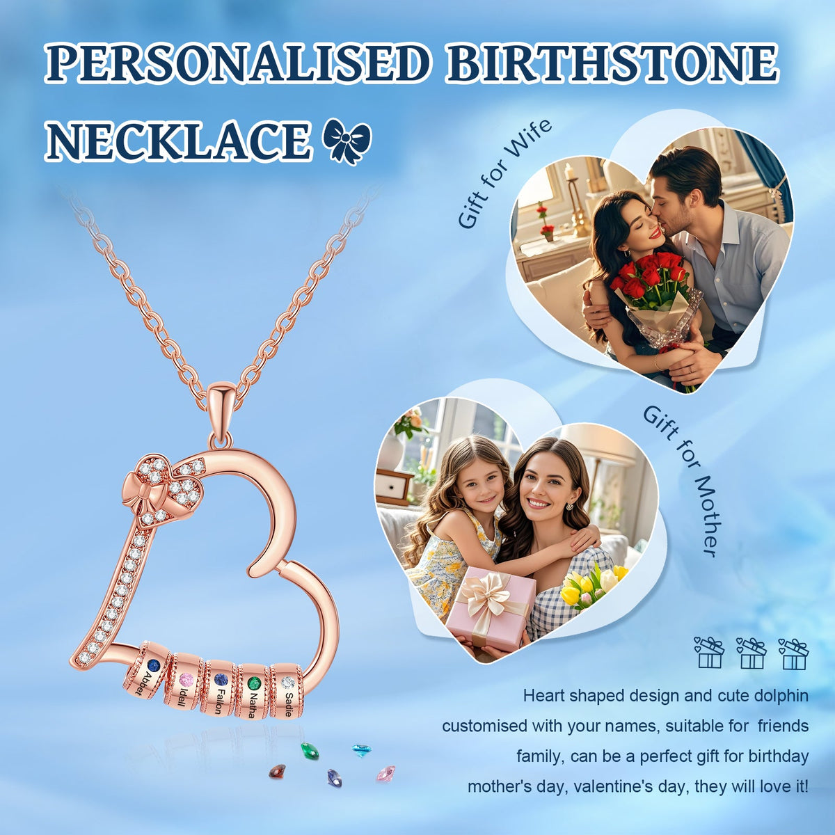 Custom Birthstone Necklace