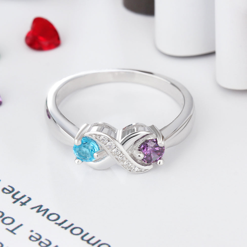 Infinity Crystal Zirconia Rings