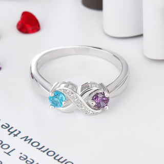 Infinity Crystal Zirconia Rings
