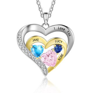 Custom Name Birthstone Necklace