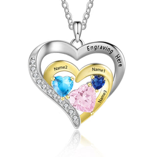 Custom Name Birthstone Necklace