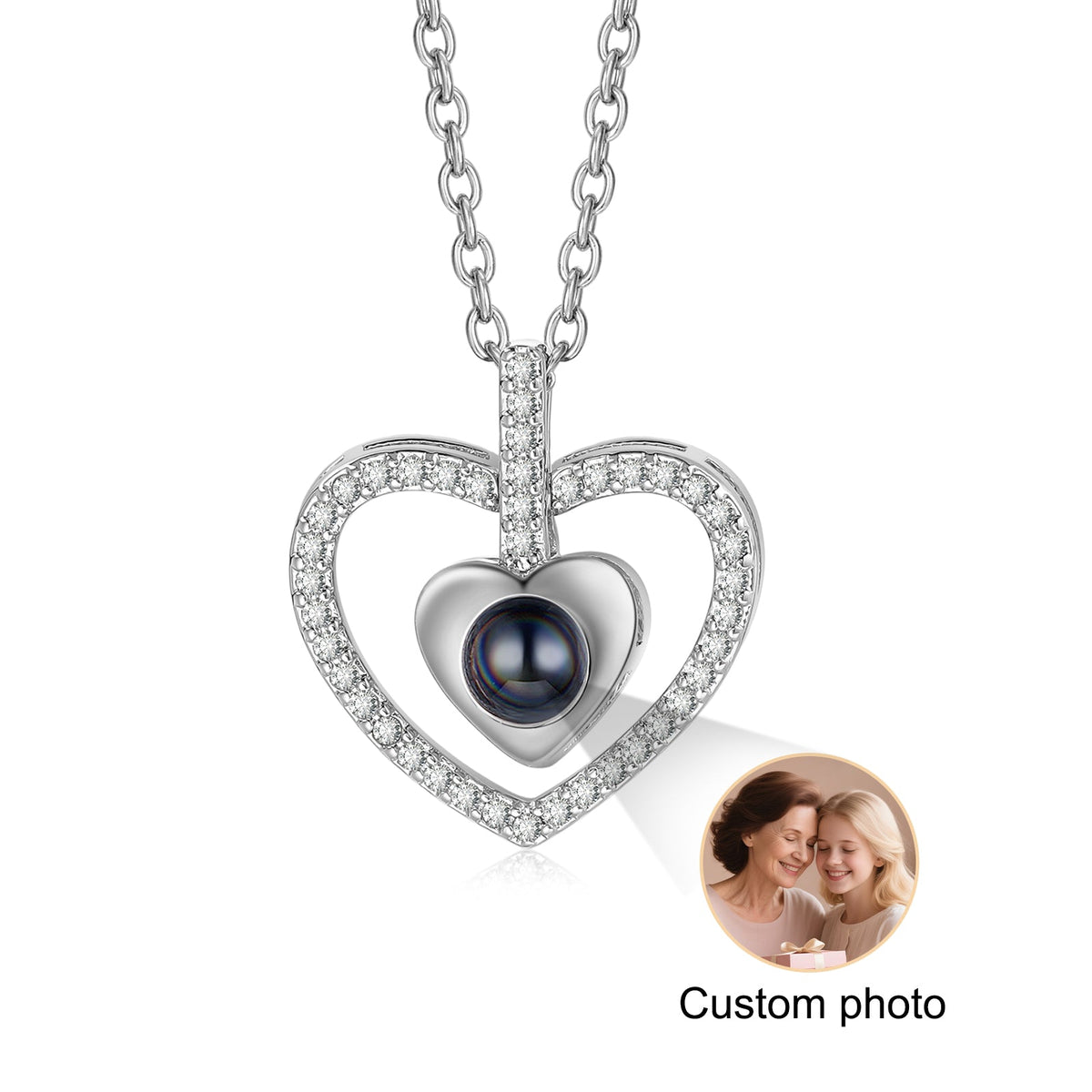 Custom Photo Projection Necklace