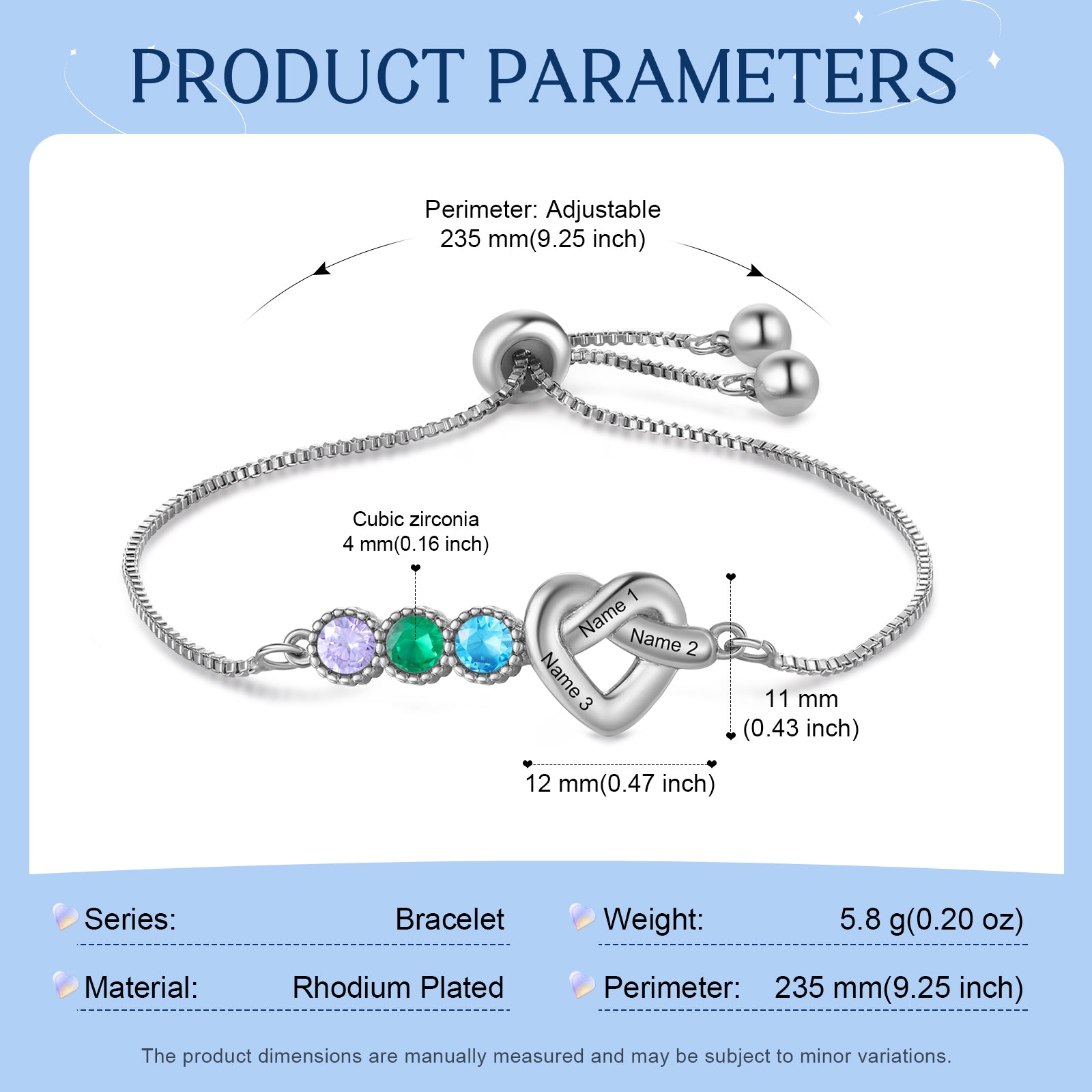 Customer Birthstone Bracelet