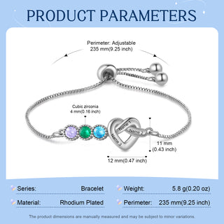 Customer Birthstone Bracelet