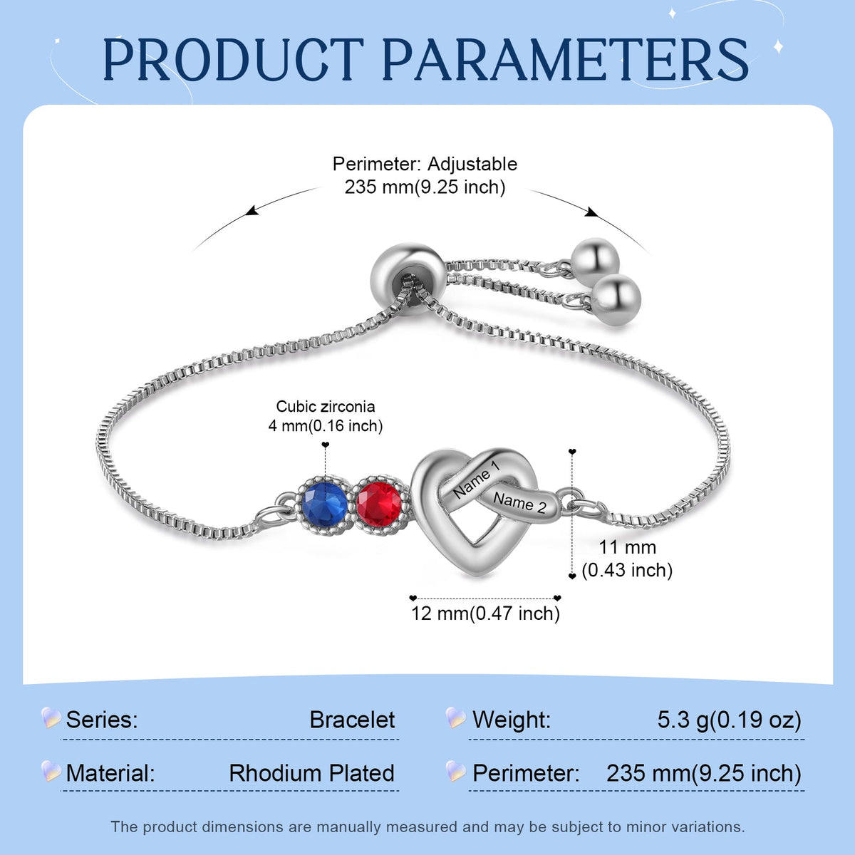 Customer Birthstone Bracelet