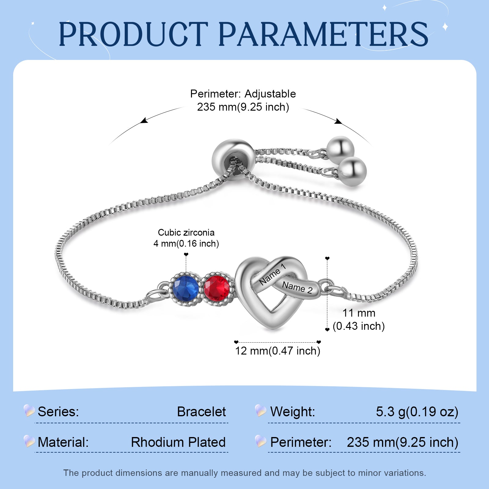Customer Birthstone Bracelet