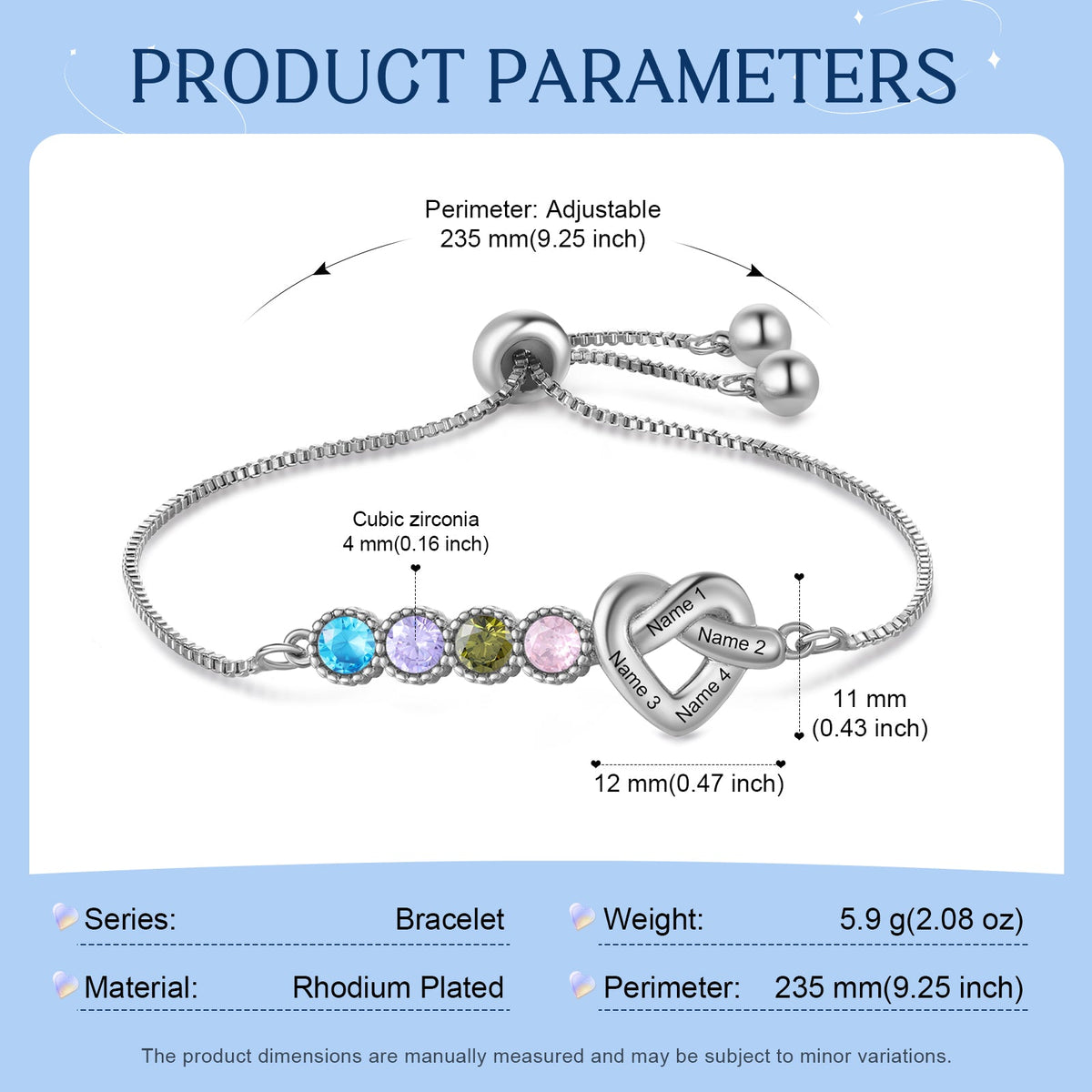 Customer Birthstone Bracelet