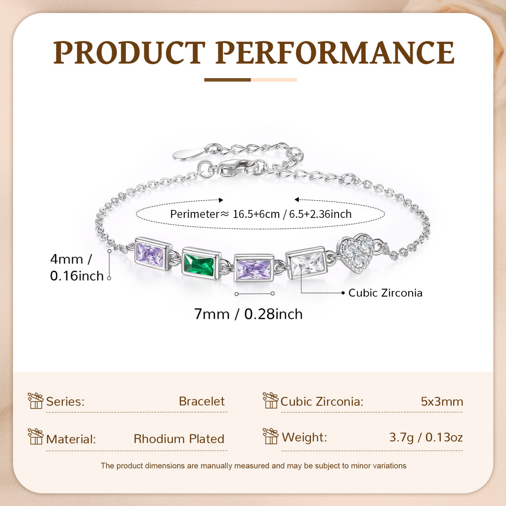 Customer Birthstone Bracelet