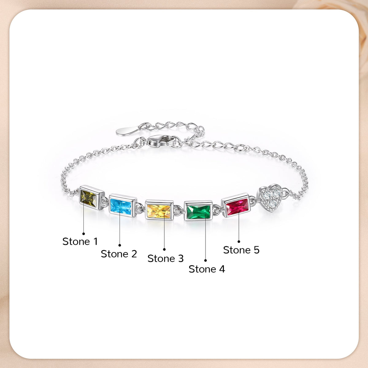 Customer Birthstone Bracelet