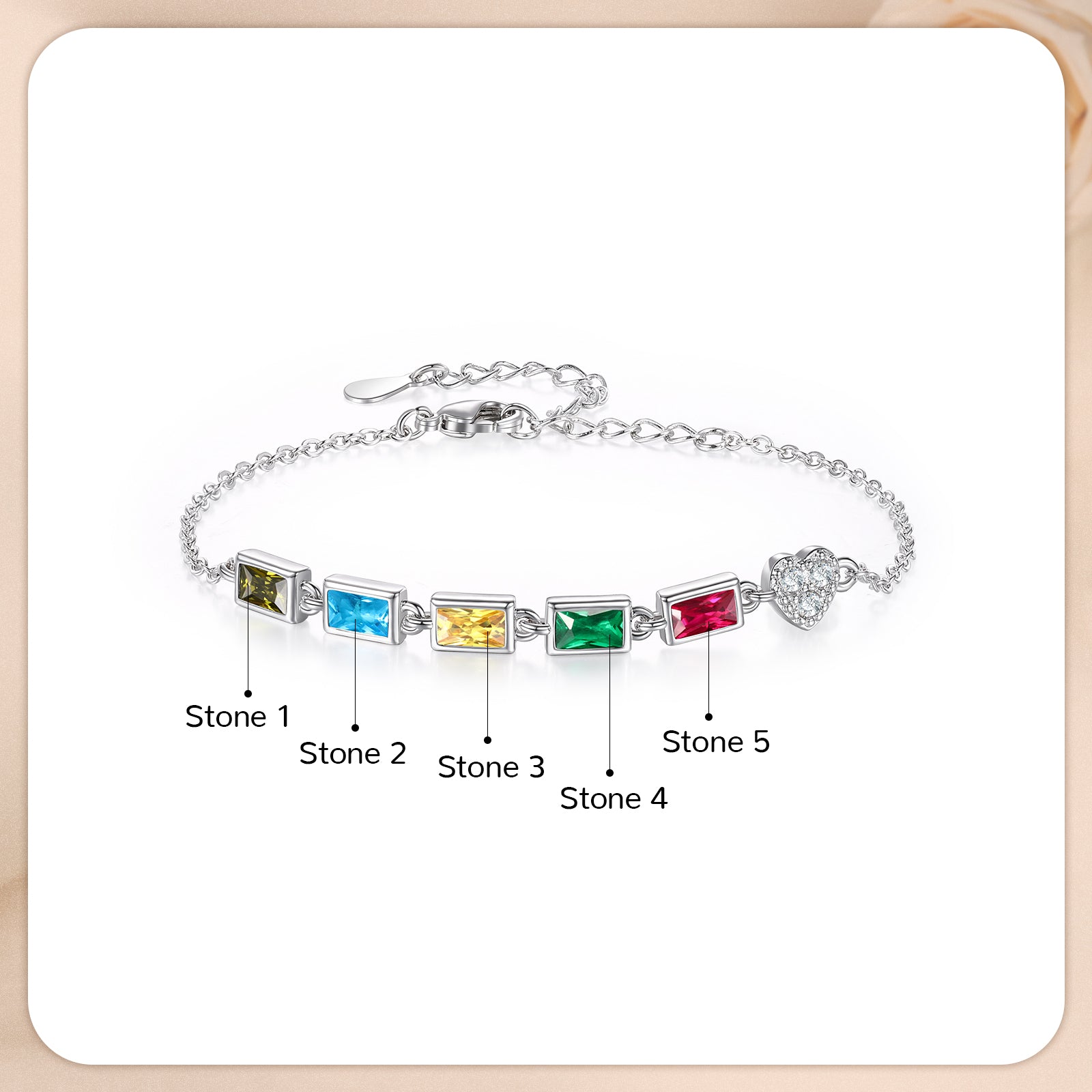 Customer Birthstone Bracelet